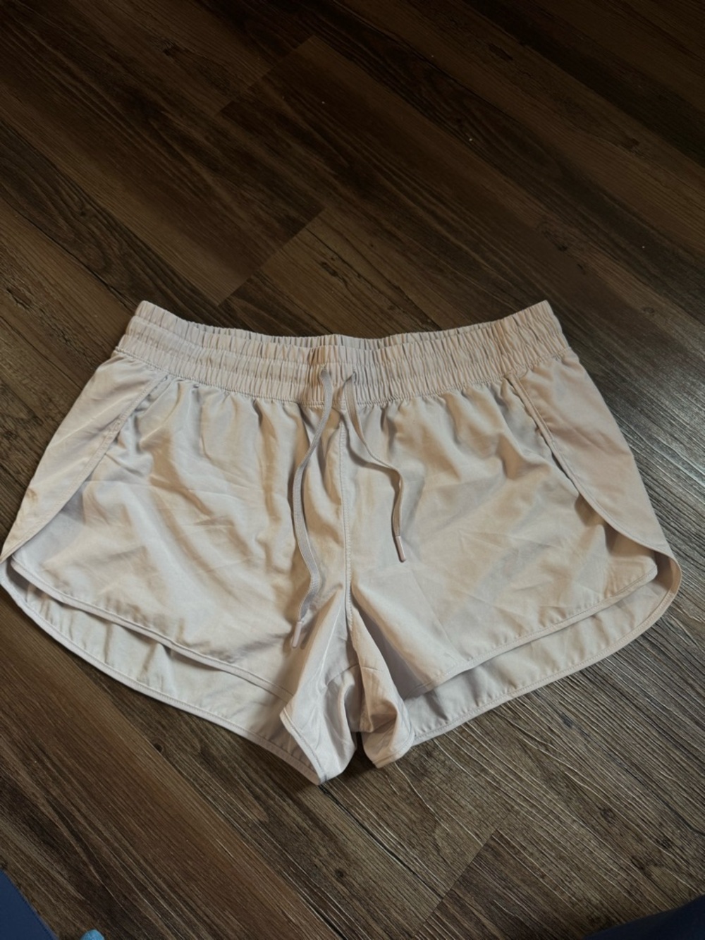 Light Beige Athletic Shorts